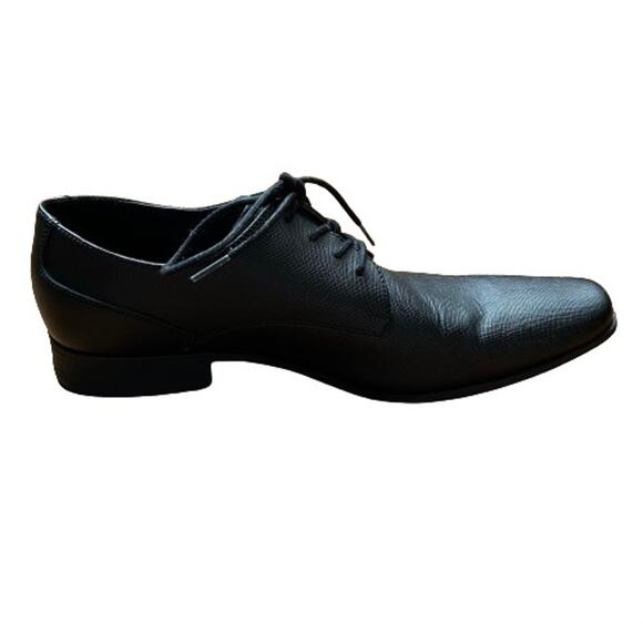 GUC Calvin Klein Men\'s Brodie Weave Emboss Black Oxford Shoe. Size 11.5 M. main image 2